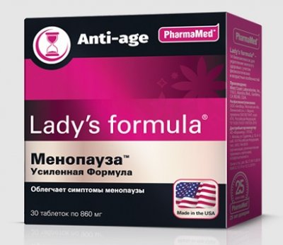 Купить lady's formula (леди-с формула) менопауза усиленная формула, таблетки, 30 шт бад в Ваде
