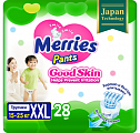 Merries (Меррис) Good Skin подгузники-трусики размер XХL 15-25кг, 28 шт