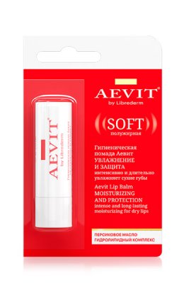 Купить librederm aevit (либридерм) помада гигиеническая для губ увлажняющая защита, 4г в Ваде
