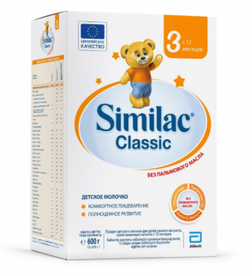 Купить симилак (similac) 3 классик смесь детское молочко, 600г в Ваде
