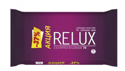Купить relux (релюкс) салфетки влажные освежающие 72шт в Ваде