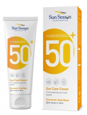 Купить sun season (сан сизон) крем солнцезащитный для тела 65мл spf50+ в Ваде