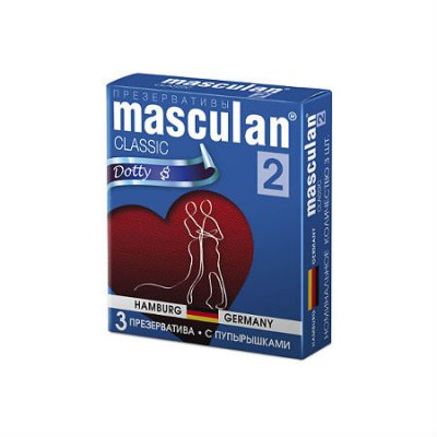 Купить masculan-2 (маскулан) презервативы классик с пупырышками 3шт в Ваде