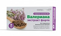 Купить валериана экстракт+в6 форте консумед (consumed), таблетки 600мг, 30шт бад в Ваде