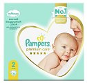 Купить pampers premium care (памперс) подгузники 2 мини 4-8кг, 102 шт в Ваде