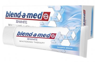 Купить бленд-а-мед (blend a med) зубная паста 3d вайт whitening therapy защита эмали 75мл в Ваде