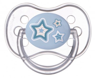 Купить canpol (канпол) пустышка круглая силиконовая 6-18 месяцев newborn baby голубая 1 шт в Ваде