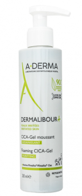 Купить a-derma dermalibour+ cica (а-дерма) гель для лица и тела очищающий пенящийся, 200мл в Ваде