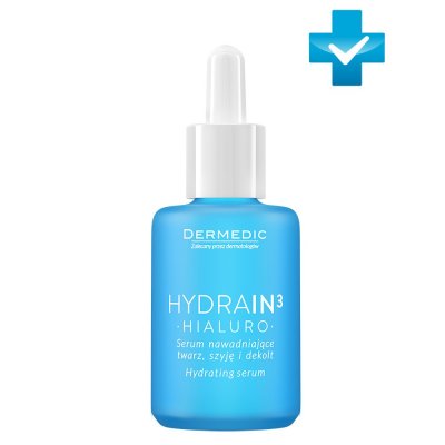 Купить dermedic hydrain3 (дермедик) увлажняющая сыворотка для лица, шеи и декольте 30 г в Ваде