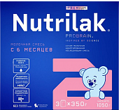 Купить нутрилак премиум 2 (nutrilak premium 2) молочная смесь адаптированная с 6 месяцев, 1050г в Ваде