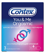 Купить contex (контекс) презервативы you&me orgasmic из натурального латекса 3шт в Ваде