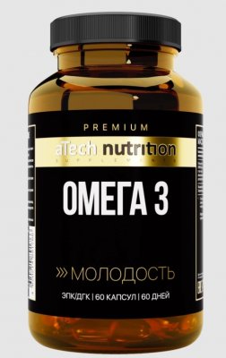 Купить atech nutrition premium (атех нутришн премиум) омега 3, капсулы массой 1350 мг 60 шт бад в Ваде