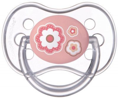 Купить canpol (канпол) пустышка круглая силиконовая 6-18 месяцев newborn baby розовая 1 шт в Ваде