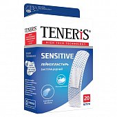 Купить пластырь teneris sensitive (тенерис) бактерицидный ионы ag нетканная основа, 20 шт в Ваде