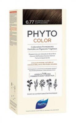 Купить фитосолба фитоколор (phytosolba phyto color) краска для волос оттенок 6,77 светлый каштан-капучино 50/50/12мл в Ваде