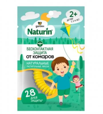 Купить gardex naturin (гардекс) браслет репеллентный от комаров, для взрослых и детей с 2 лет, 1 шт. в Ваде