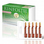 Купить rinfoltil (ринфолтил) усиленная формула от выпадения волос для женщин ампулы, 10 шт в Ваде