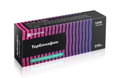 Купить тербинафин медисорб, таблетки 250 мг, 14 шт в Ваде