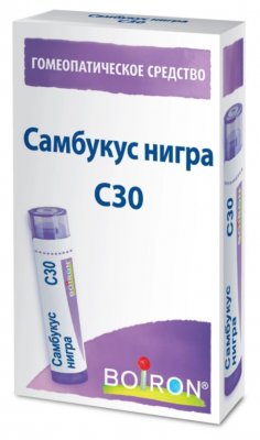 Купить самбукус нигра с30, гомеопатический монокомпонентный препарат растительного происхождения, гранулы гомеопатические 4 гр в Ваде