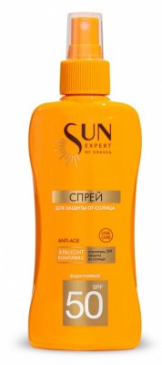 Купить krassa (красса) sun expert спрей для защиты от солнца spf50, 180мл в Ваде